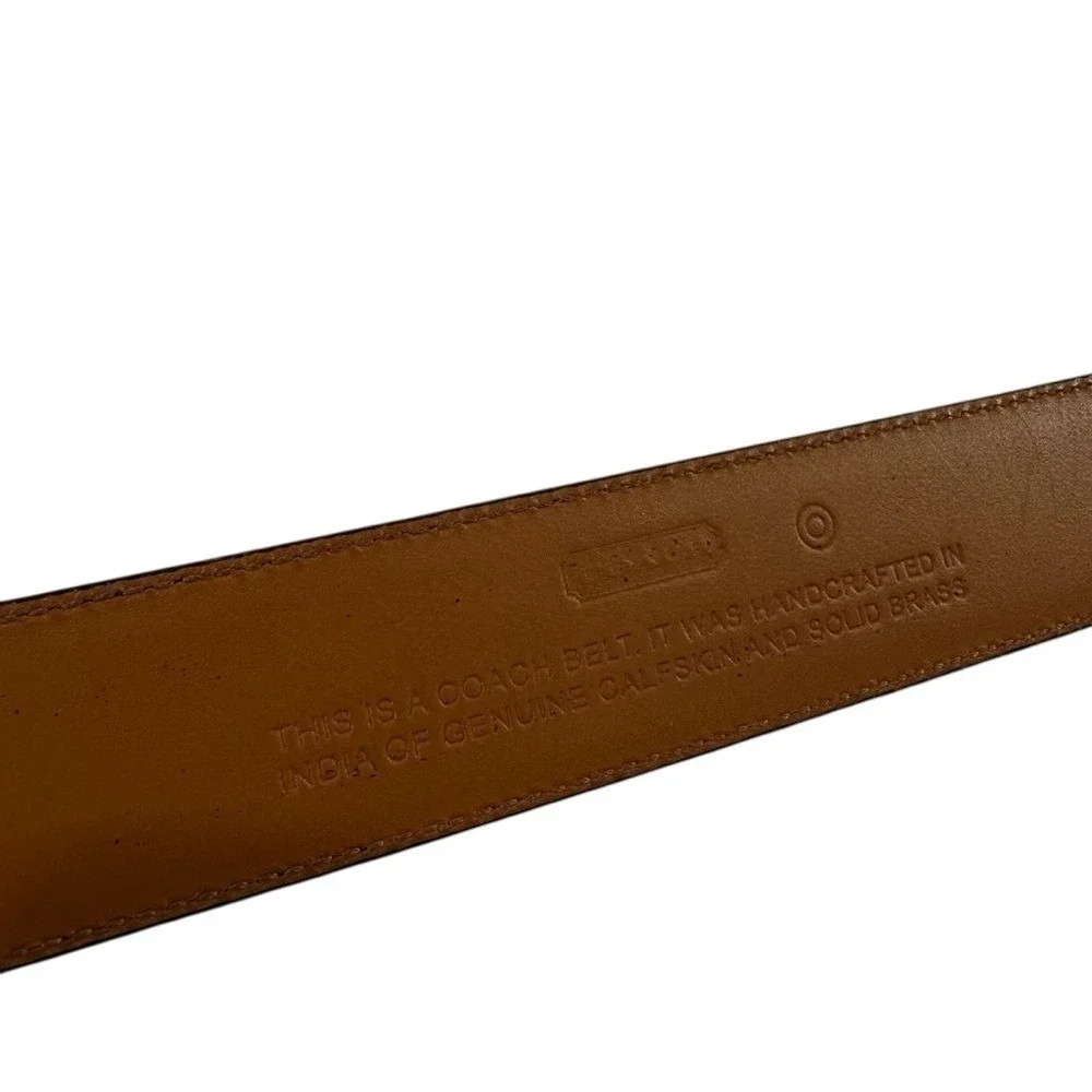 Coach Mens 5953 Leather and Brass‎ Brown Belt Size 40